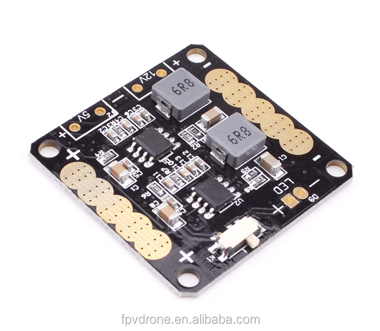 cc3d power distribution board with dual bec & led switch kit