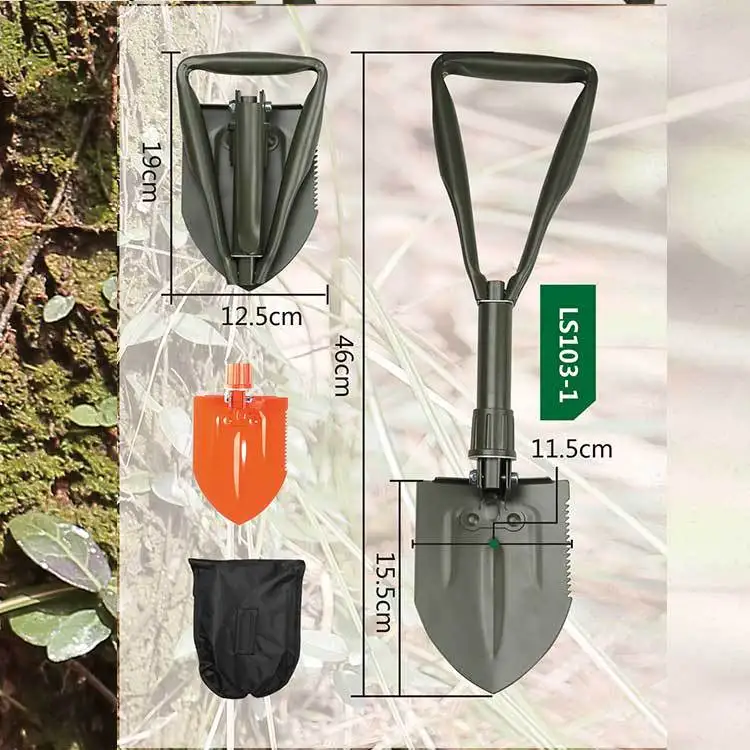 Compact Military Shovel Army Gear Tri Folding Shovel Buy Tri Folding