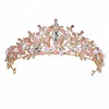 Wholesale wedding hair accessories gold crown tiaras tiaras and crowns gold with rhinestones