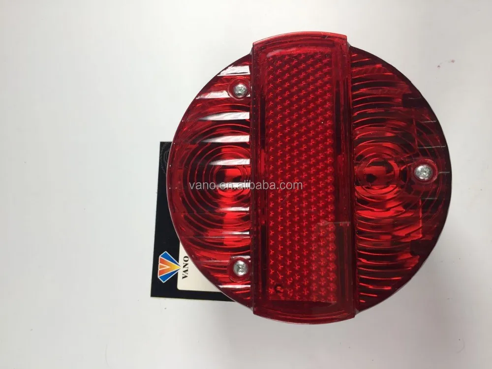Top quality motorcycle Simson round tail light with halogen lamp