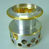 Precision cnc machined brass turning parts with chrome plating for bicycle parts truck cranes
