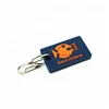 Private Brand Name Raised Logo Custom 3D PVC Keychains with Note Memo