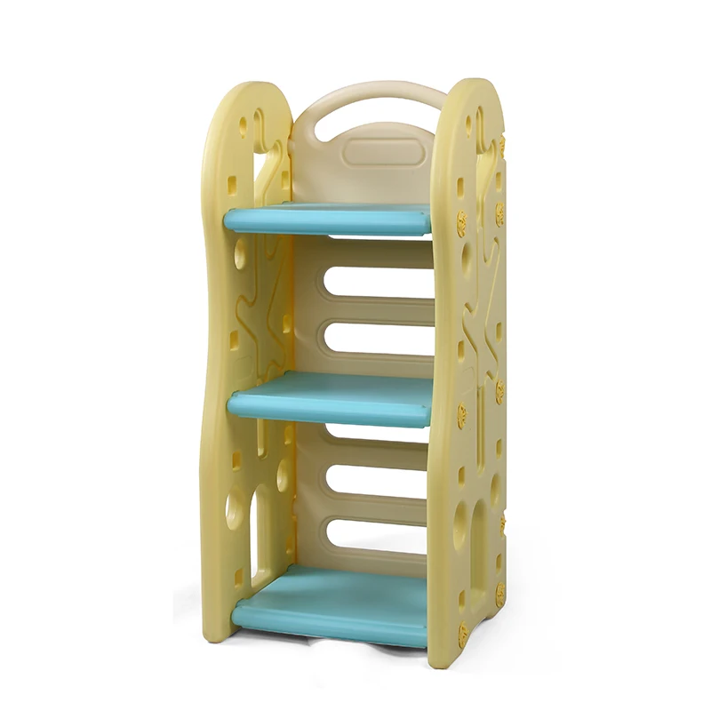 Popular Kids Indoor Furniture Plastic Storage Toy Shelf Children Corner