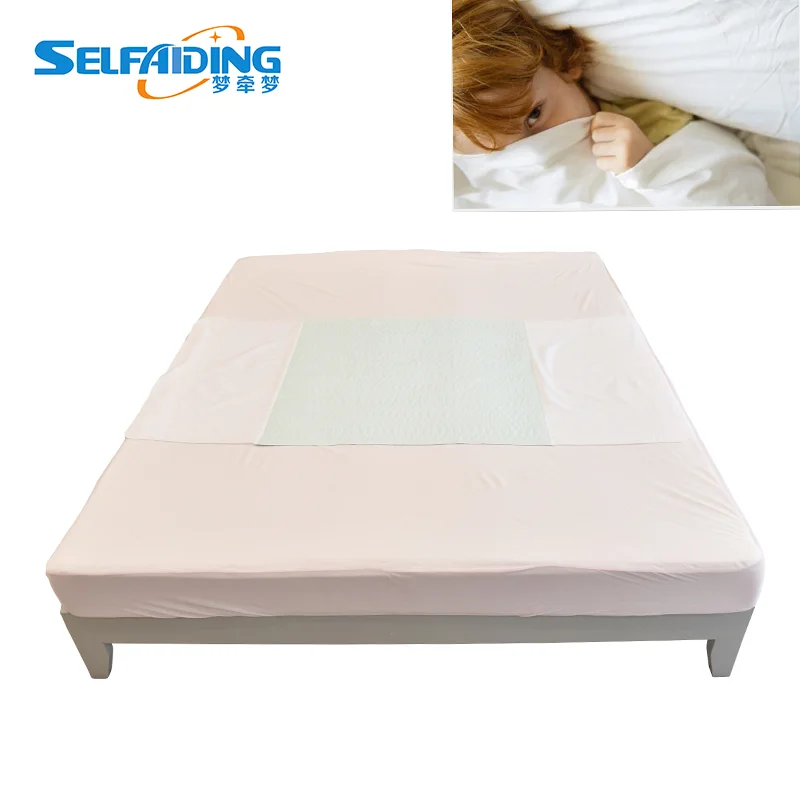 Oem Waterproof Quilted Bed Wetting Pads Incontinence Pad With Wings