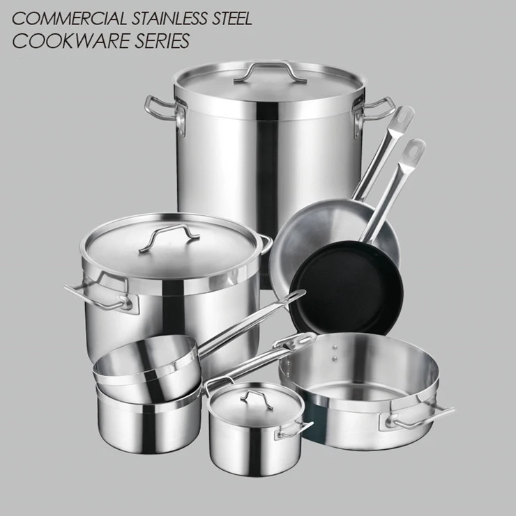 Nsf Listed 20l To 100qt Capacity Industrial Size Cooking Pots For