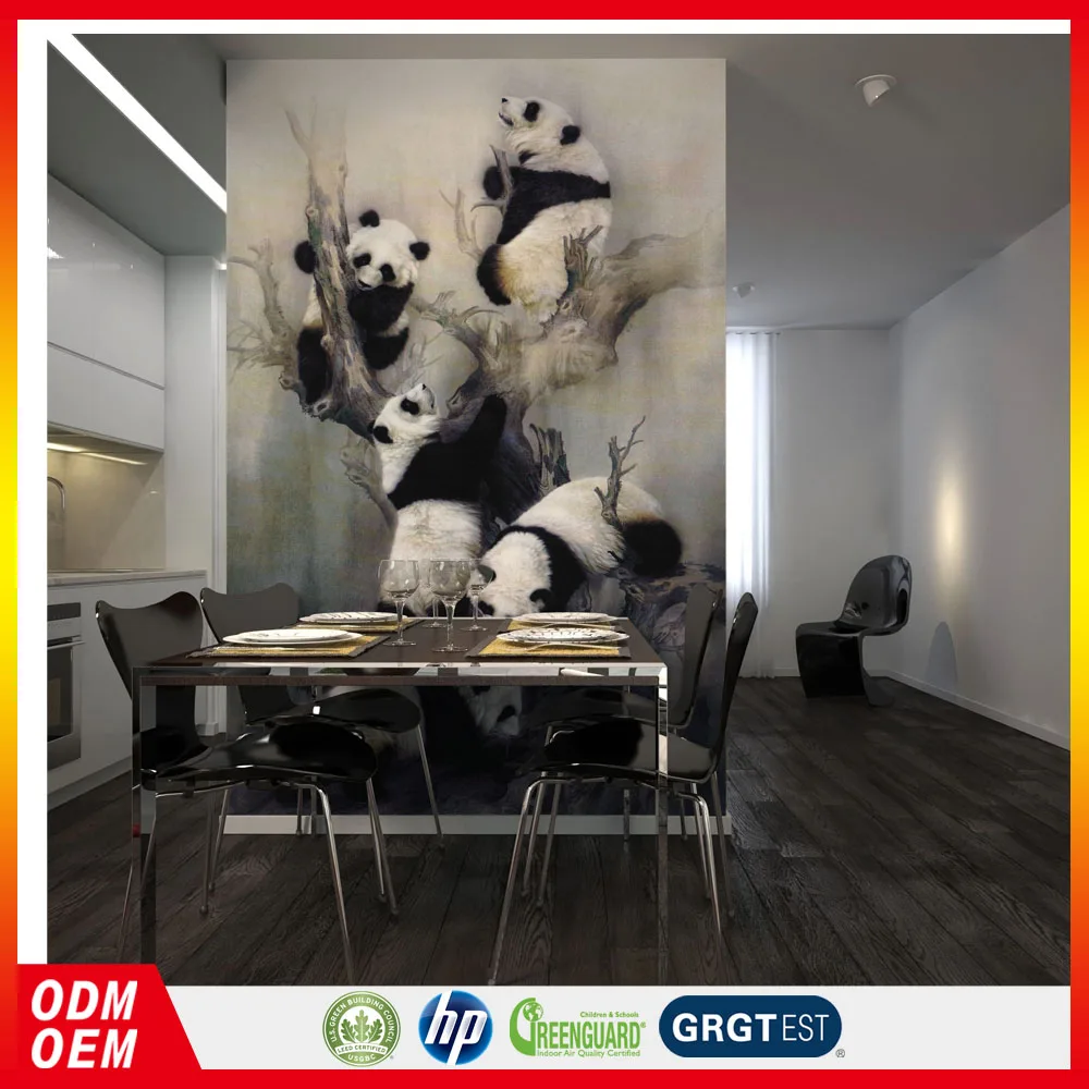 Panda Hewan Wallpaper Dinding Lukisan Dekoratif Kustom Buy