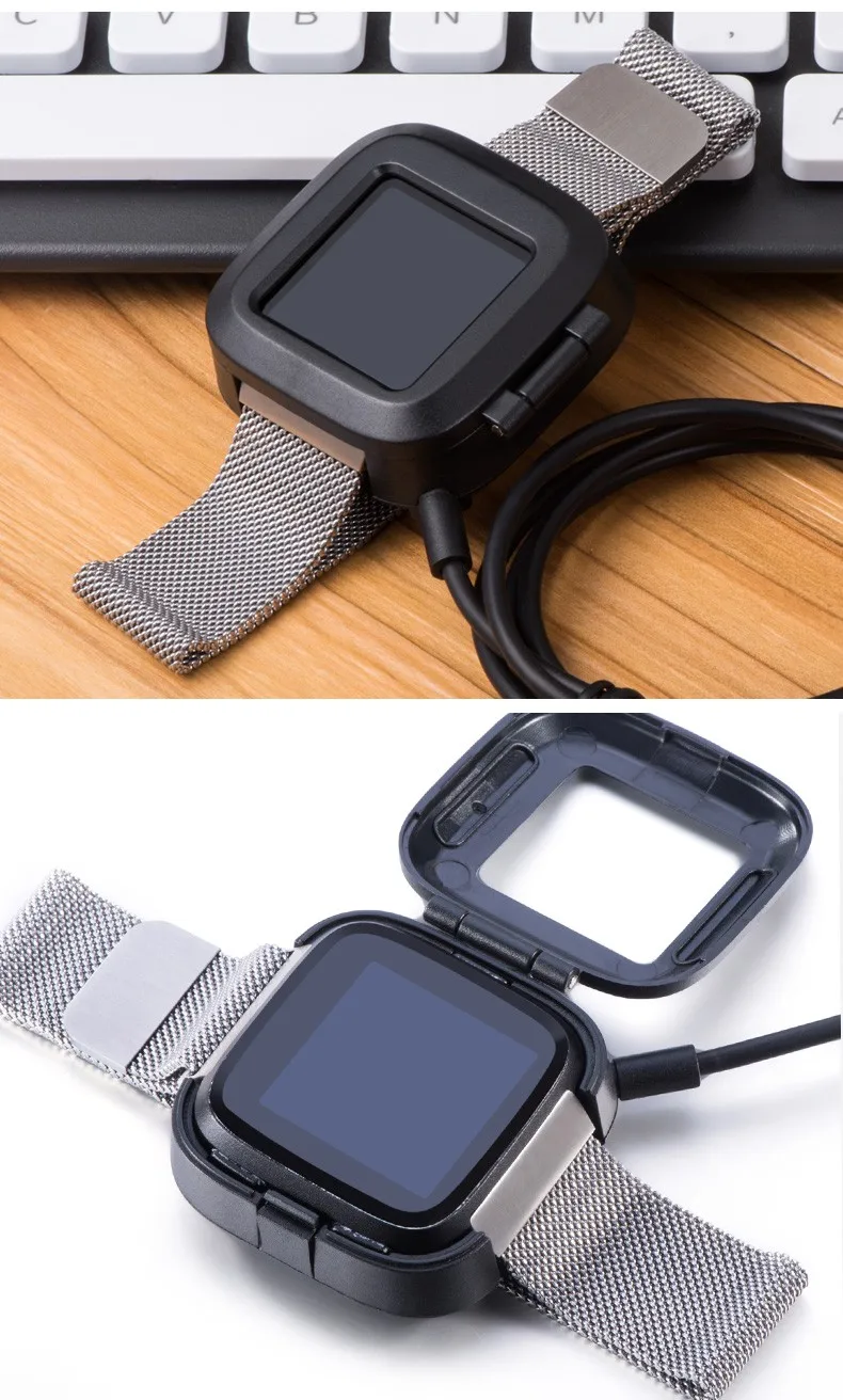 Sikaicase Black Flap Portable Charger Box Ce Rohs Smart Watch Charger