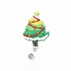 Student Gift Christmas tree cartoon Retractable Badge holder reel