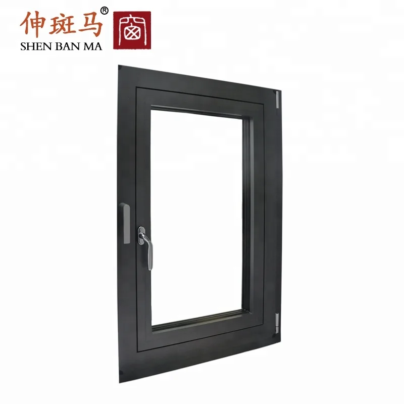 Aluminum Frame Glass Residential Entry Doors Single Leaf Double Swing Door