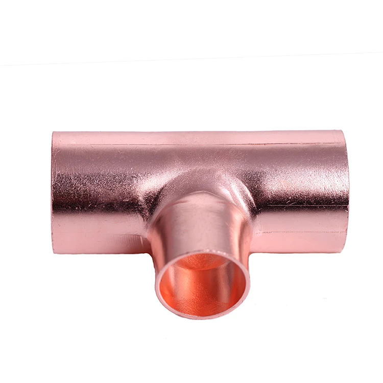 Factory Cheap Price Refrigeration Spares Parts Copper Pipe Fitting Air Conditioning Copper Tube Fitting
