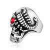 MECYLIFE Casting Jewelry Vintage Skull Head Men Ring Stainless Steel Scorpion Ring