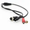 ip67 4 pin auto waterproof female electrical connector to BNC RCA DC