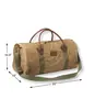 High Quality Best Seller Waxed-Canvas Duffle Bag with PU trim
