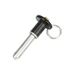 custom spring loaded ball locking detent hitch push Button Handle Positive quick release retractable Locking Pins