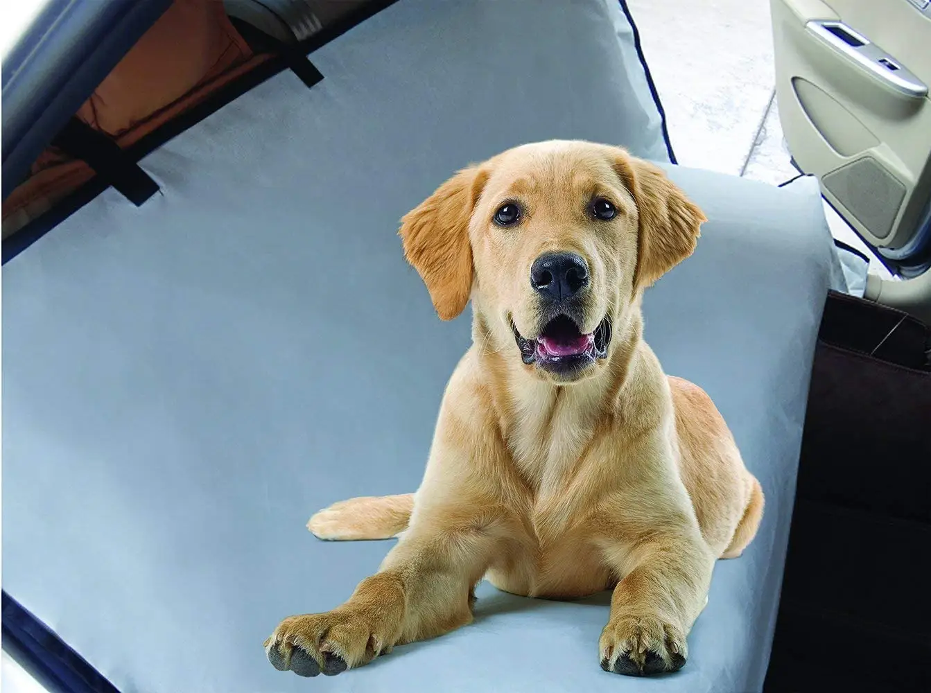 Unique Petz Pet Waterproof Car Seat Protector, 57" x 57", Gray