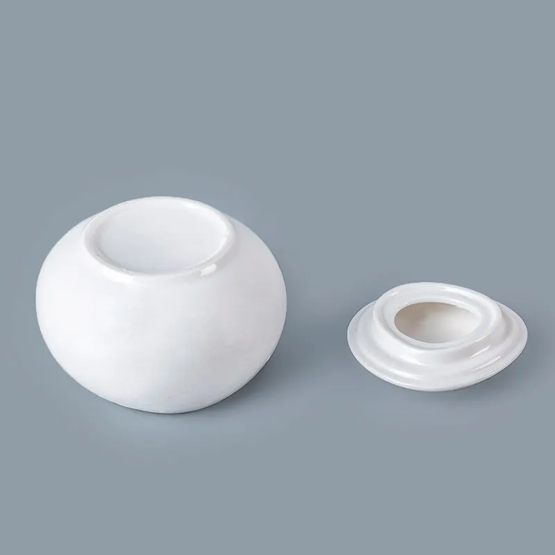 product-Two Eight-Most Popular White Tableware Table Accessories Sugar Bowl, Crockery Restaurant Cer