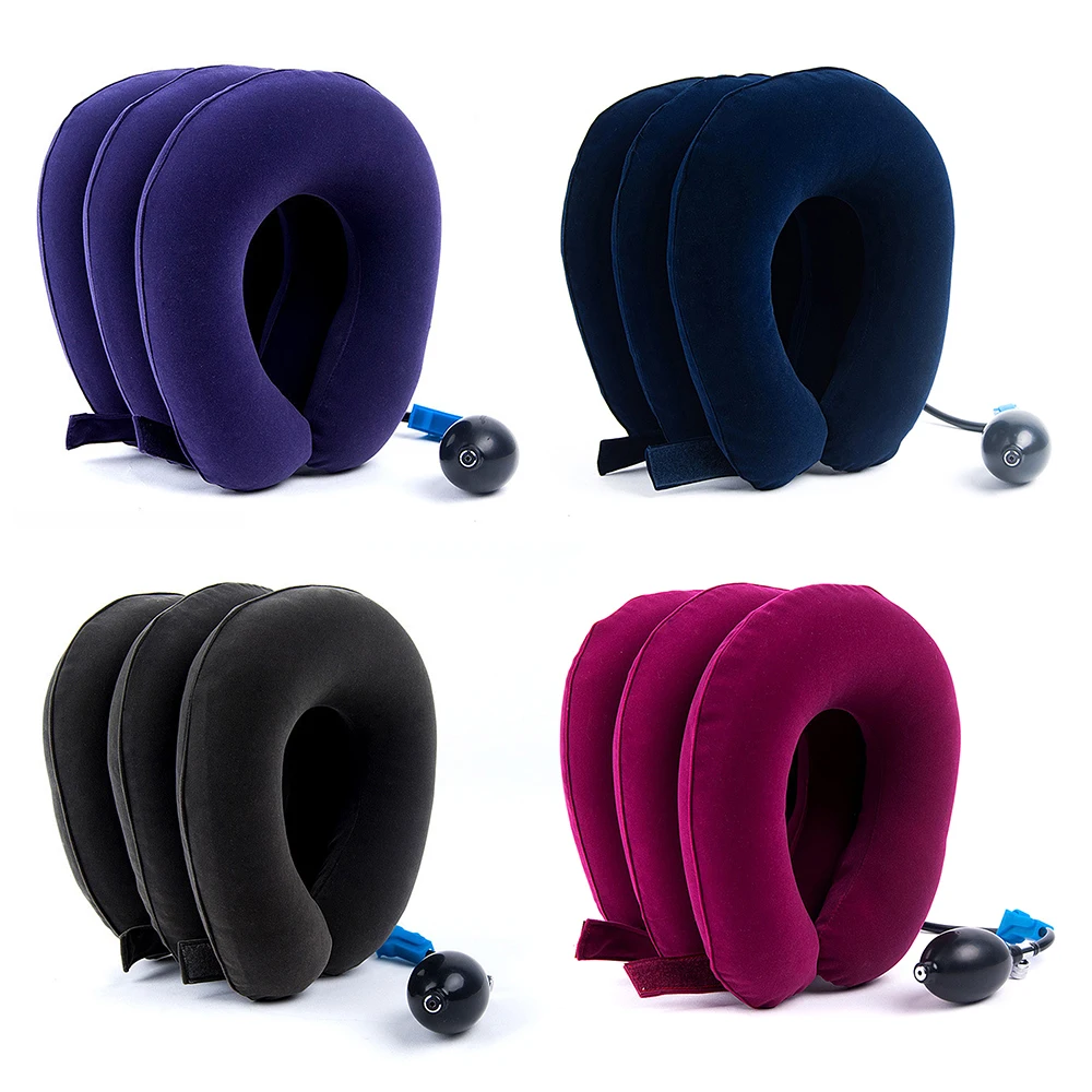 Amazon U Shape Inflatable Neck Massage Pillow For Relief Headache