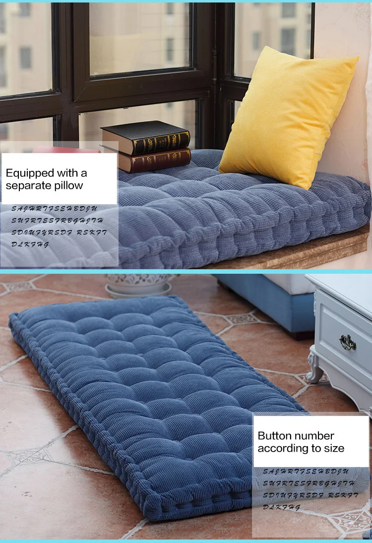 Filling Luxury Foldable Home Bay Window Seat Cushion Building Soft