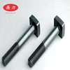 M16*300 carbon steel plain/ZP Square head bolts