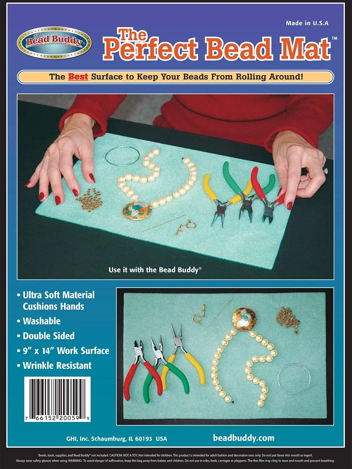 Bead Buddy Ultra Soft Perfect Bead Mat - Sticky Bead Mat - The Perfect Design Board and Mat - Beading Mats