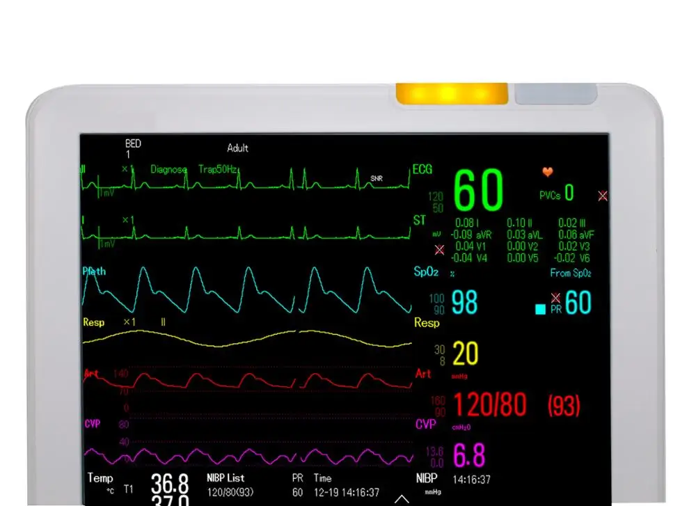 Portable High Quality Patient Monitor Monitor Device With Wire Or Wireless Monitor