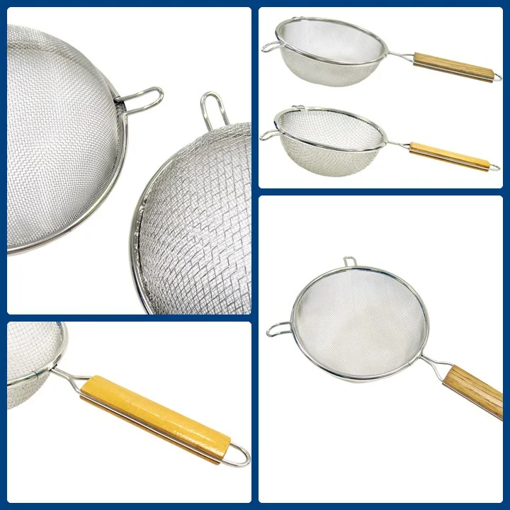 Kitchen Stainless Steel Fine Medium Wire Single Double Round Mesh Strainer View Stainless Steel Strainer Trendware Product Details From Trendware Products Co Ltd On Alibaba Com