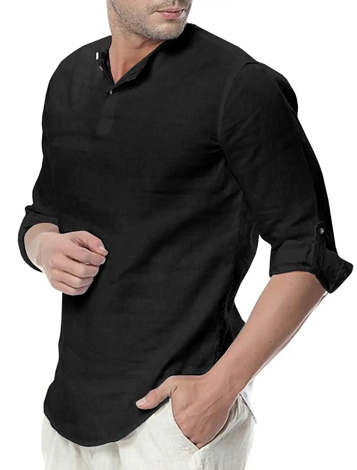 cheap men's henley shirts