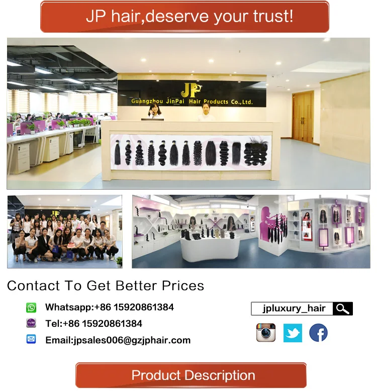 Jp Hair Extension Peruvian Brands Cheap Virgin Deep Wave Free