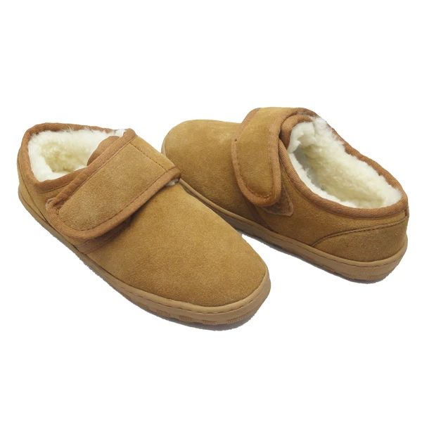 adjustable sheepskin slippers