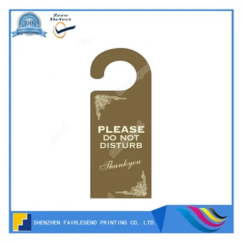 Shhh Do Not Disturb Paper Door Knob Hanger Sign Buy Paper