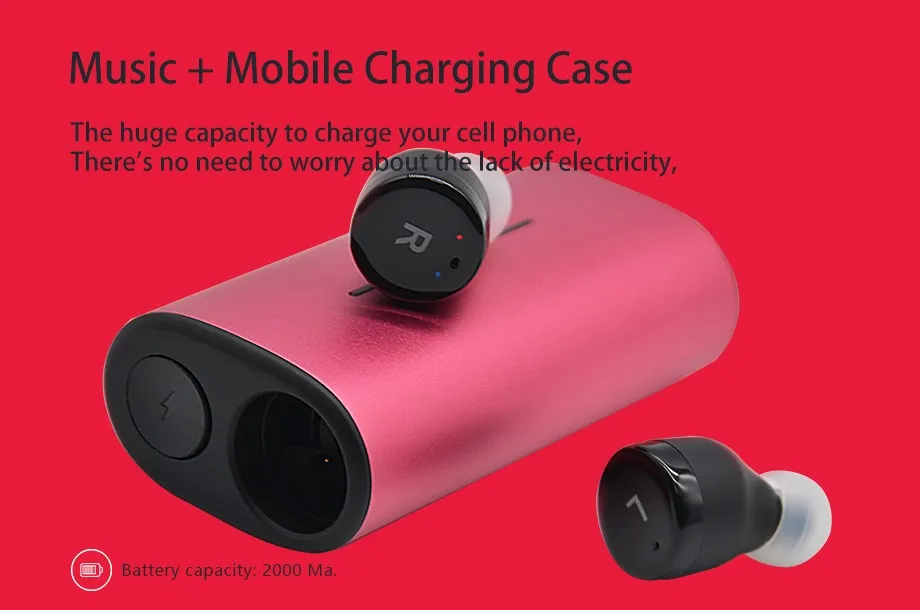 Ivante TWS S6 Bluetooth 5.0 earphone & headphone wireless earbuds with charging case earbuds with microphone - ANKUX.COM
