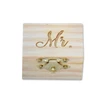 mini beautiful birthday Valentine's Day ring gift box retro simple creative wooden packaging box
