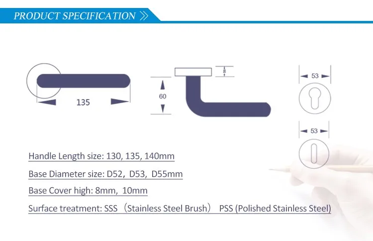 3 Stainless steel handle-product specification