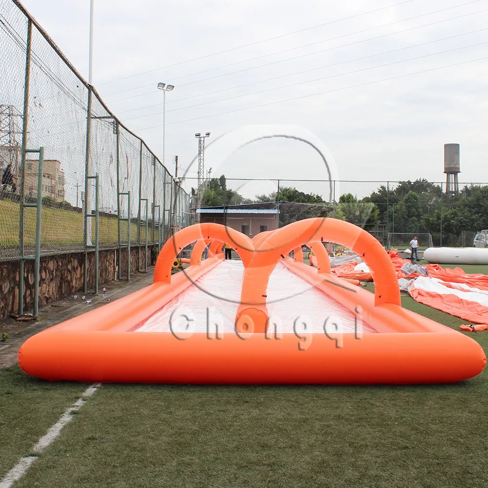 重qi 巨人 1000 英尺滑城滑道充气滑道城市