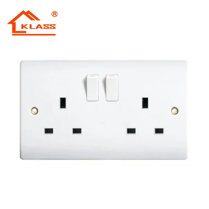 2 voie multi mains socket adaptateur double prise ce approuvé 13amp uk 3 broches