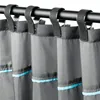 Decorative Bathroom Shower Curtain Plastic Rod Hooks Rings