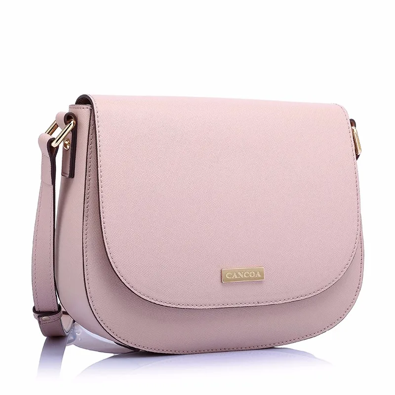 CC2038C-Pink color fashion ladies urban style shoulder strap saddle bags 2016 designs