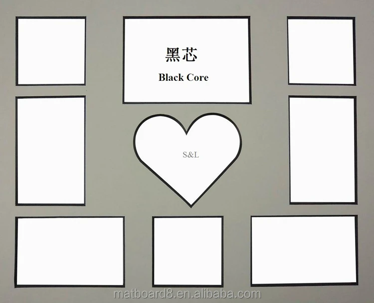 Uncut And Pre Cut Multi Opening Matboard Mount Board Mats