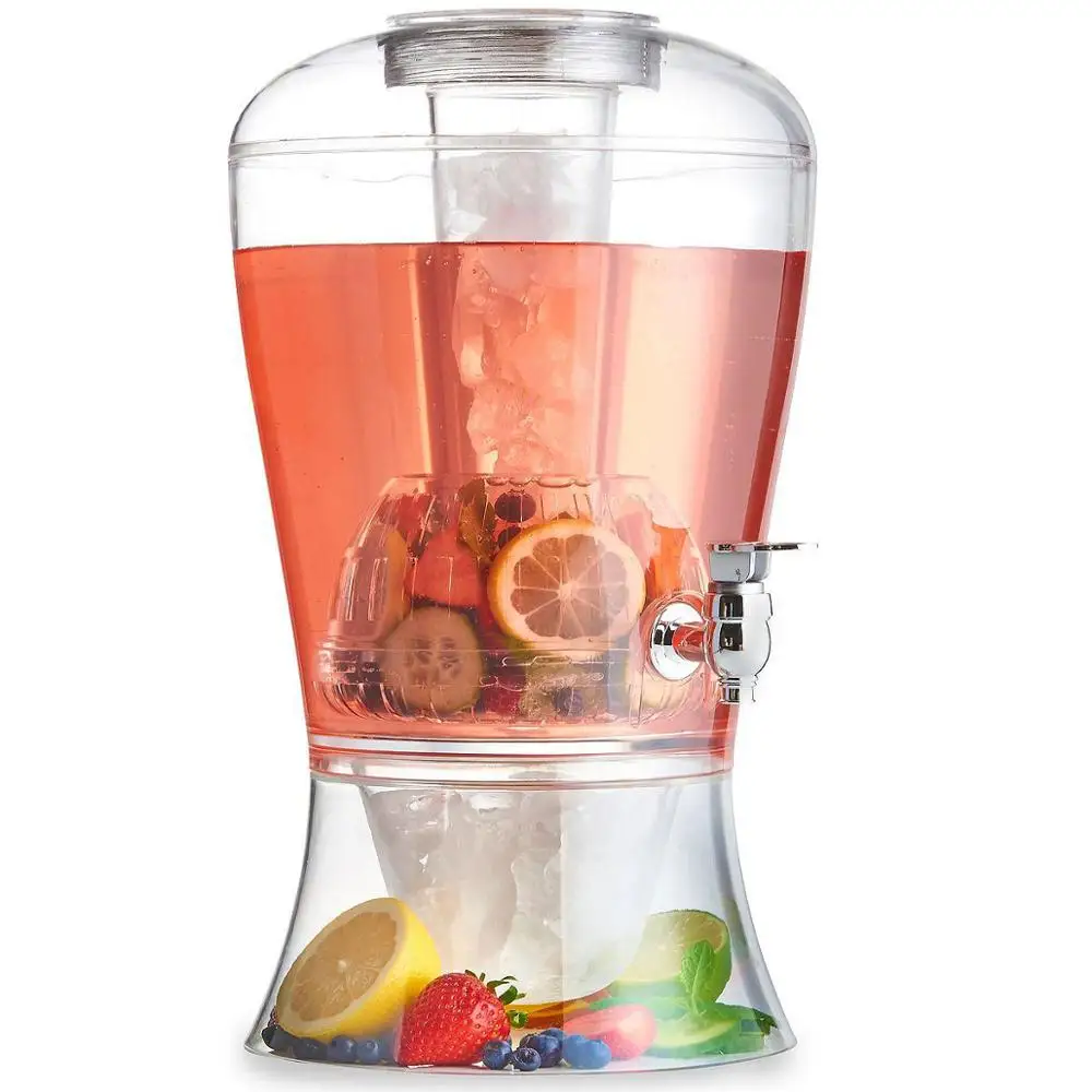 Clear Plastic Party Frozen Beverage Drink Dispenser With Ice Core Buy Beverage Drink Dispenser