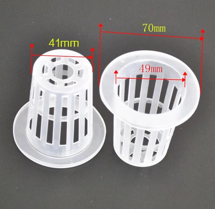 5cm Pp Plastic Mesh Cups Aquaponic System Black Net Planting Pots - Buy ...