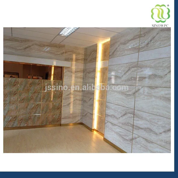 Uv recubrimiento de pvc imitación marmol decorativo board/piedra ...
