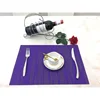 2019 New Design shadow woven vinyl Placemat Easy Clean Western Dinner Bowl Placemat Kitchen Pad