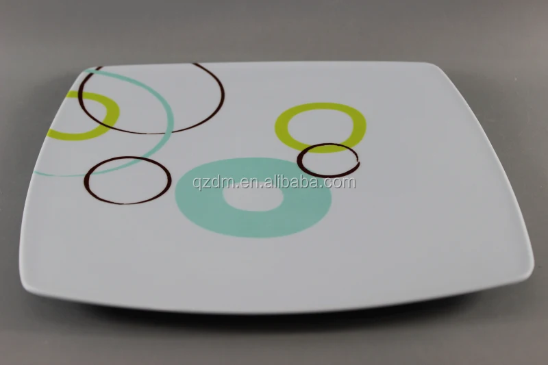 Square Melamine Soup plate Picnic Deep Dishes