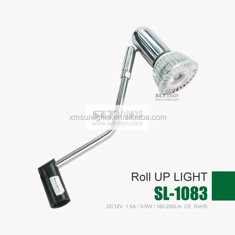 5W 12V MR16 Roll up Super bright led work light from light manufacturer for advertising display