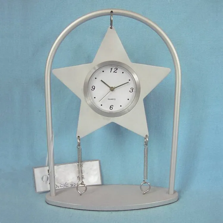 Star Shape Business Gifts Set Funny Metal Desk Clock Buy Gift