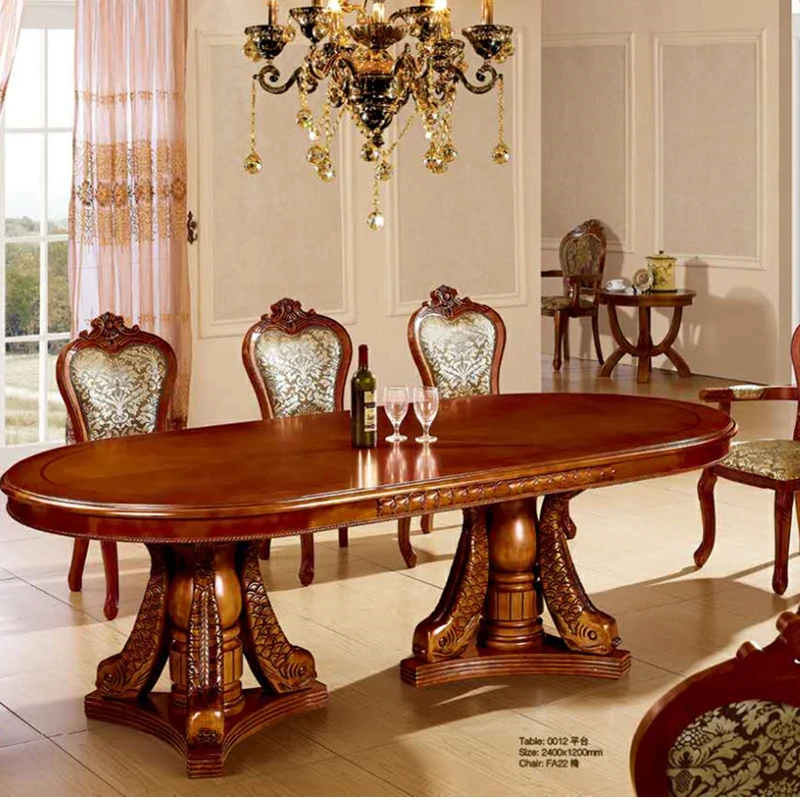 Luxury Dinning Room Banquet Wooden Tables 8 10 12 Seater Dining Room