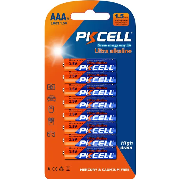 Batterie Alcaline AAA LR03 1.5V – Confezione Da 4, Ideali Per Telecomandi E Giocattoli