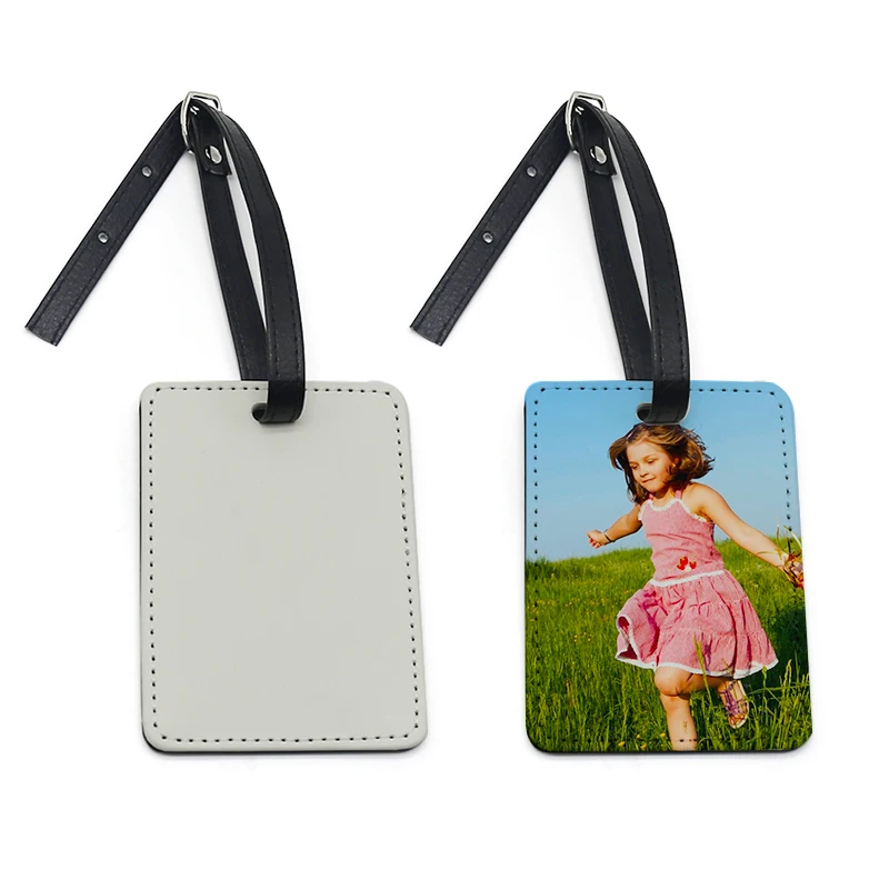 Wholesale Oem Personalized Customized Logo Sublimation Oil Spray One Sided Pu Leather Luggage