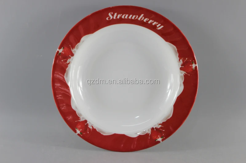8-9-10inch Melamine Wave Suop Plate Plastic Deep Plate Sets