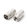 STB Quick F Type Male Plug Connector Socket to RF Antenna Coaxial Coax TV Aerial Female RF Adapters Connector
